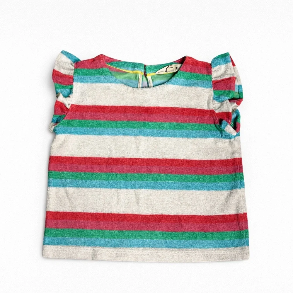 Mini Boden Girls Terry Cloth Top Size 5 Years Fairy Boho Festival Beachy